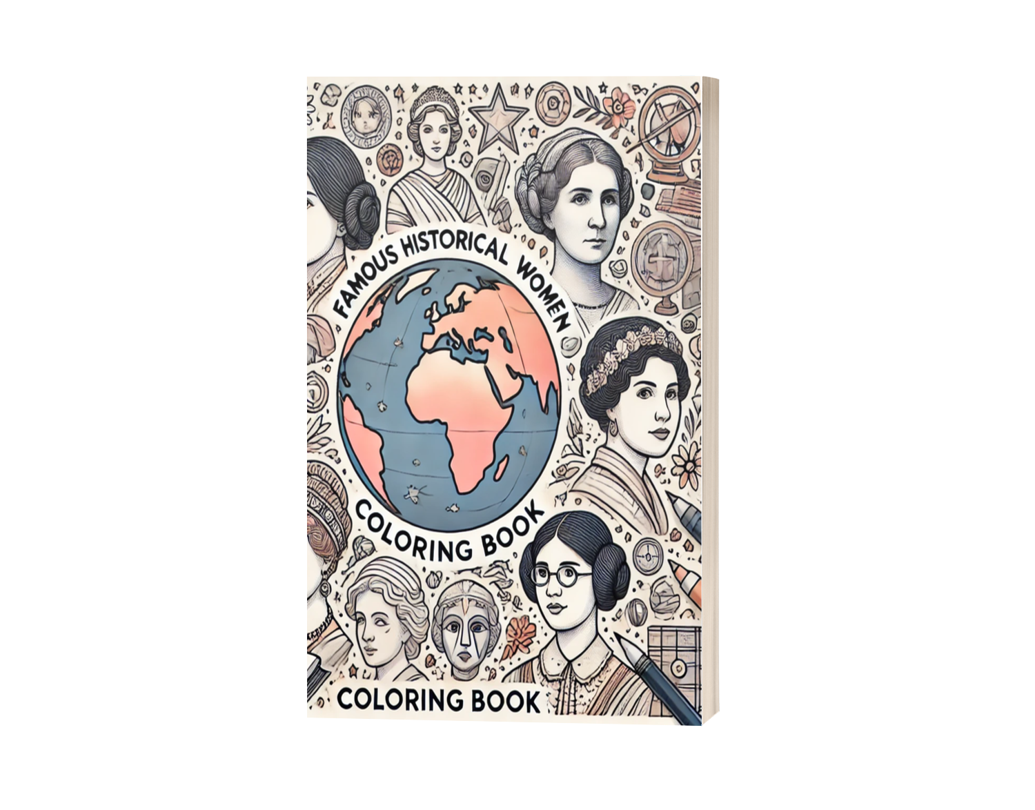 Coloring Book Famous Historical Women